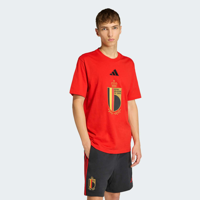 ADIDAS Completino Belgio T-Shirt e Pantaloncino Rosso