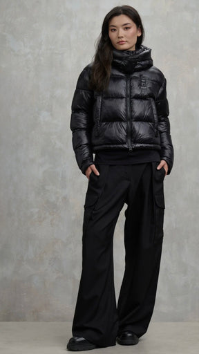 BLAUER Giubbotto Cropped Ovattato Donna Nero