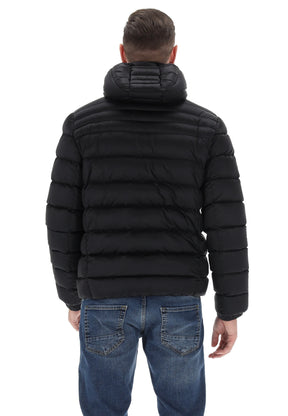 CANADIENS Giubbotto Invernale Piumino Con Cappuccio Nero