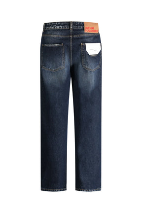 PATRIÒT Jeans Baggy Loose Fit Sabbiato Blu Scuro