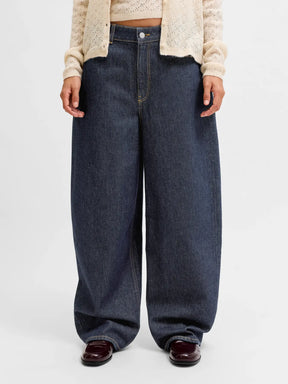 JJXX JXSAKAI Jeans Baggy Barrel R425 Blu scuro Donna (