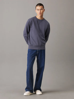 WOVEN LABEL CREW NECK