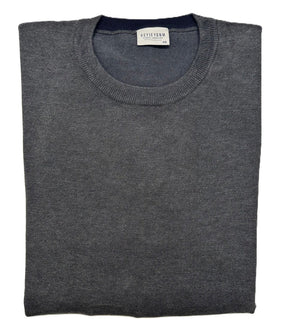 KEYJEY Maglioncino Girocollo Grigio Scuro