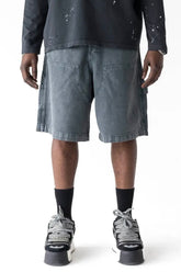 BLACK ISLAND Bermuda Jeans Denim Grigio
