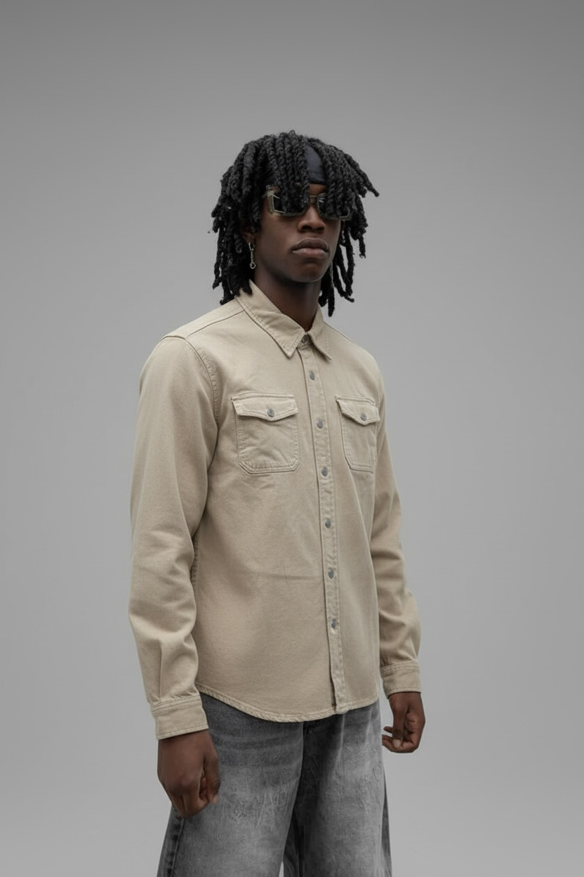 GIANNI LUPO Jacket Jeans Beige