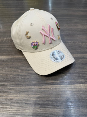 NEW ERA NY CUSTOM PANNA LOGO ROSA DONNA