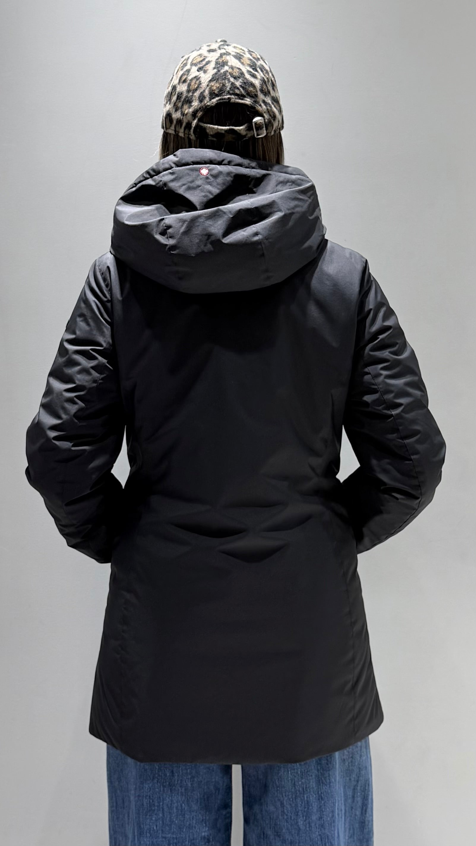 CANADIENS DONNA GIUBBOTTO HIDRA-NEK 3L TECH SPRING LISCIO NERO LUNGO