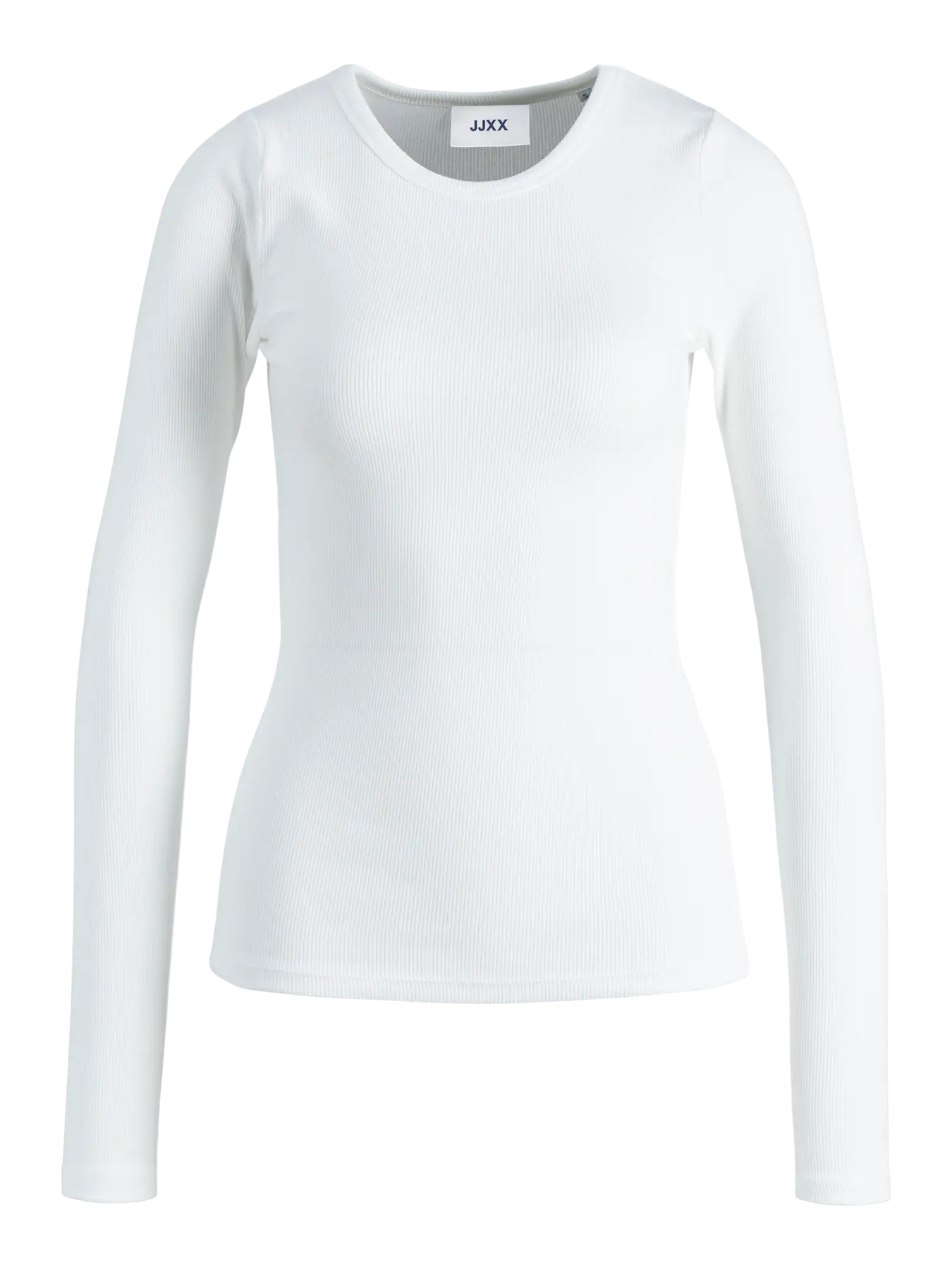 JJXX JXFREYA  MAGLIETTA A COSTINE MANICHE LUNGHE BIANCA DONNA