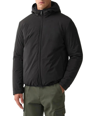 COLMAR Giubbotto Piumuno Invernale Liscio Con Cappuccio Nero