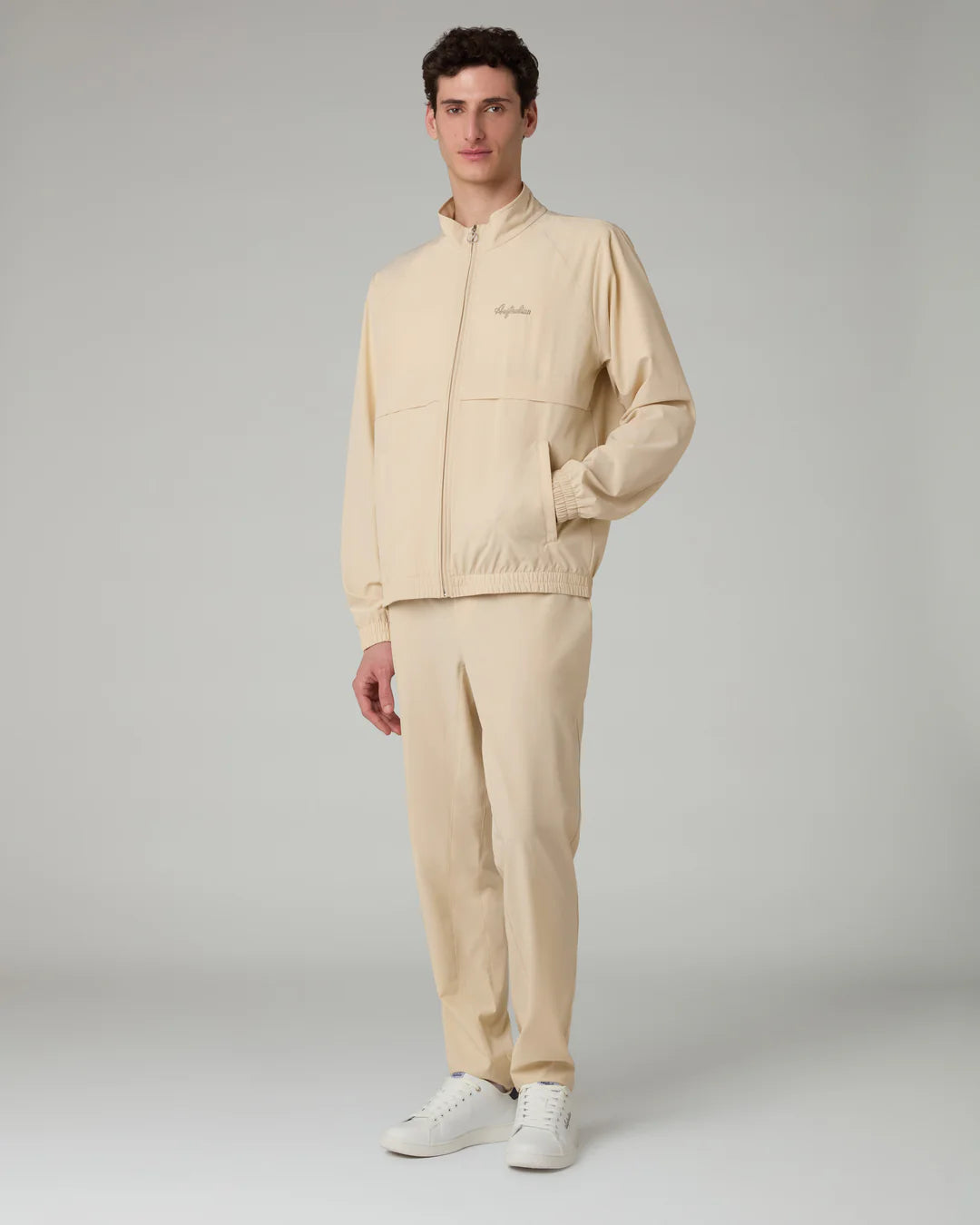 AUSTRALIAN Tuta Completa In Microfibra Doric Beige SS26