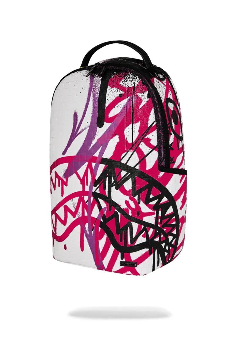 SPRAYGROUND Zaino GRAFF MAYHEM RMX Bianco Multicolor