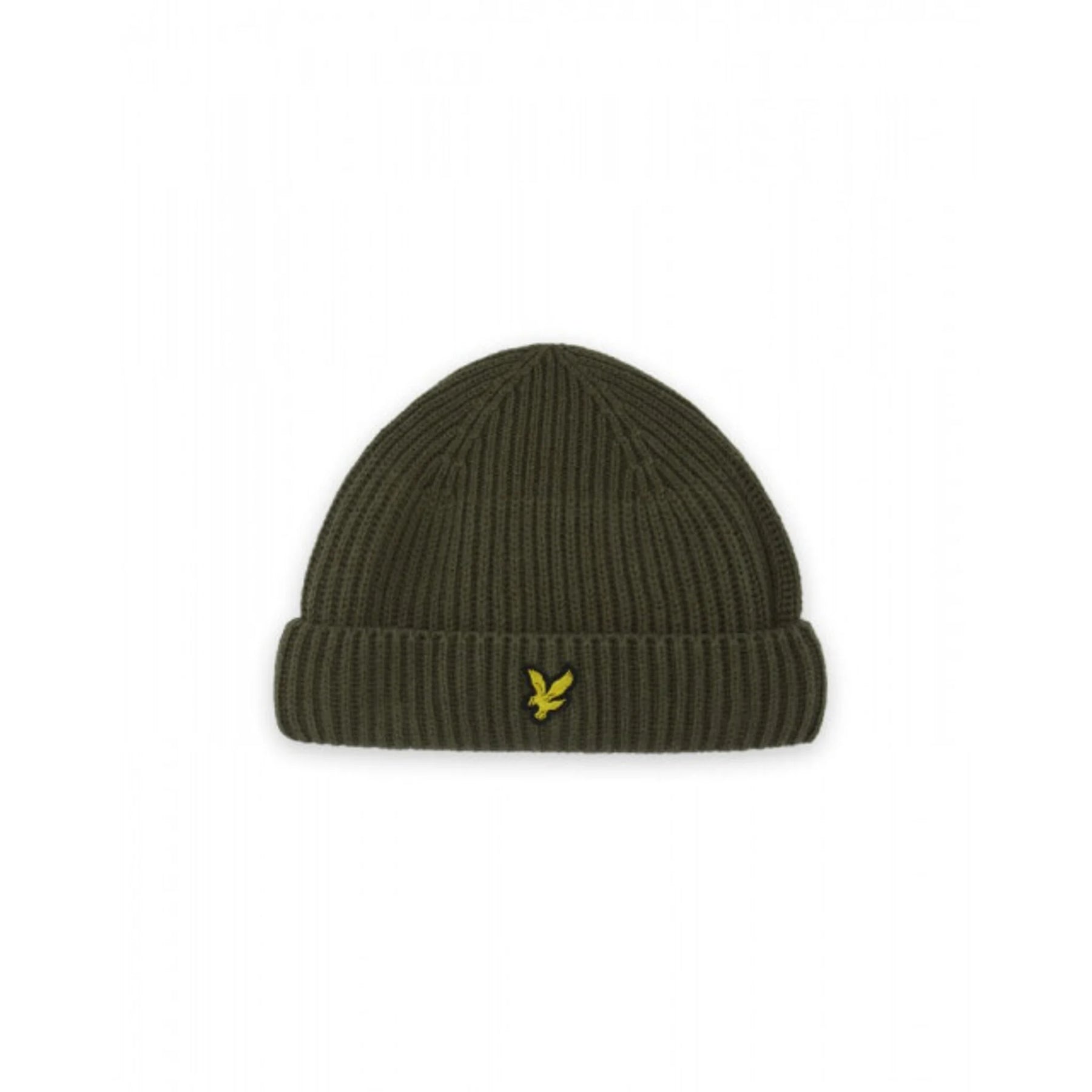 LYLE&SCOTT Cappello Ribbed Beanie In Lana Verde Oliva