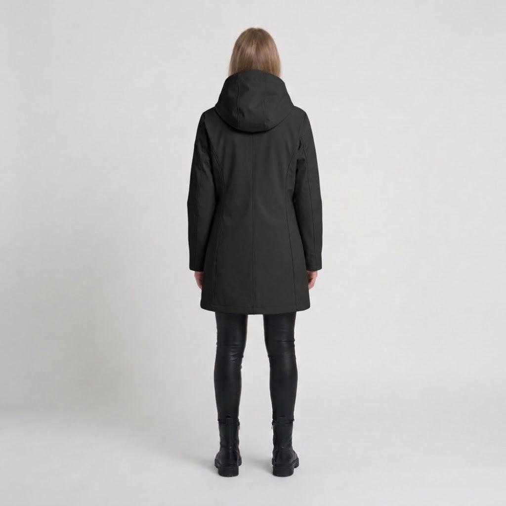 MORE Giubbotto Lungo Blossom Donna Nero