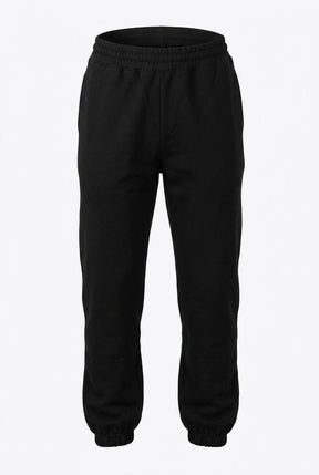 COUNTY OF MILAN Pantalone Di Tuta Marcelo Burlon Nero Con Logo Ricamato Bianco