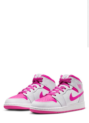 AIR JORDAN 1 Mid Bianco/Rosa