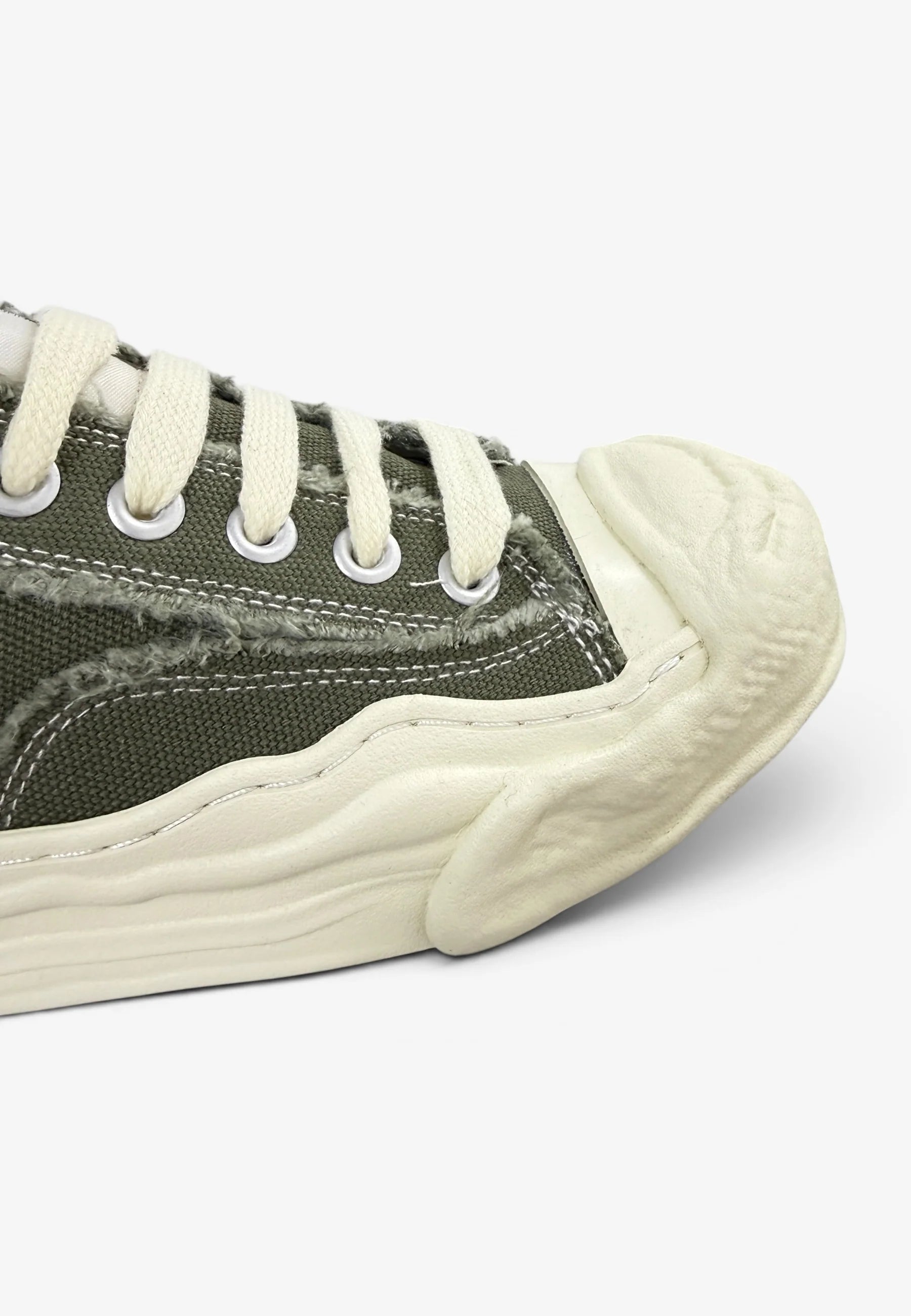 DUALSCAPE Sneakers In Tela Verde Militare/Panna