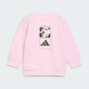 ADIDAS Tuta Felpata Bambina Minnie Rosa