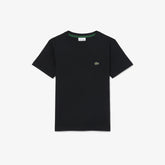 LACOSTE T-Shirt Bambino/Bambina Basic In Cotone Nera