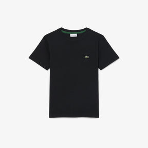 LACOSTE T-Shirt Bambino/Bambina Basic In Cotone Nera
