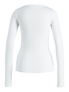 JJXX JXFREYA  MAGLIETTA A COSTINE MANICHE LUNGHE BIANCA DONNA