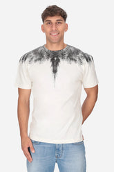 COUNTY OF MILAN T-Shirt Panna Marcelo Burlon Ali Graffito Nere