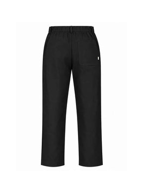 FIRST GARMENT Coordinato Giacca Con Zip e Colletto Pantalone Fondo Largo Nero