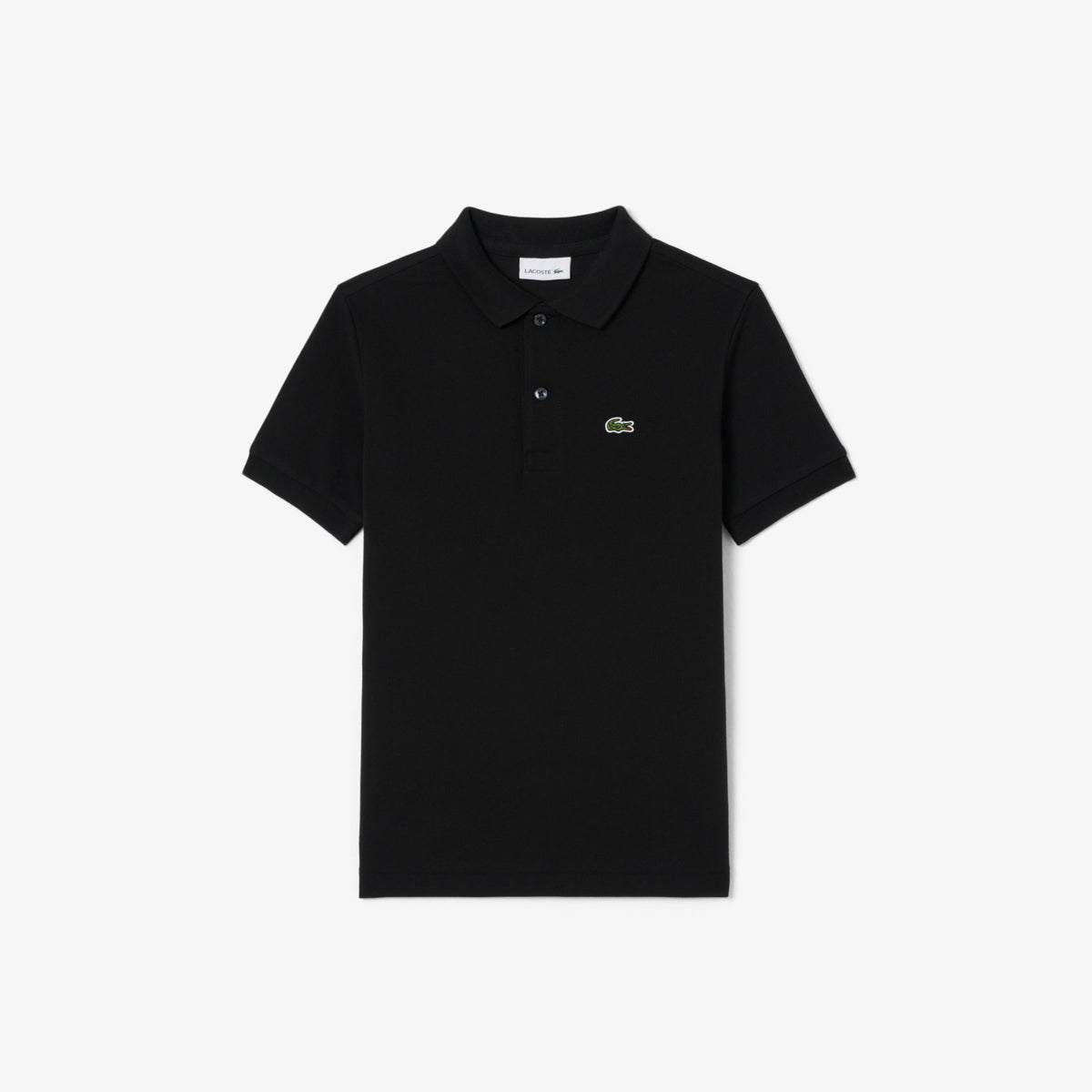 LACOSTE Polo In Cotone Piqué Bambino/Bambina Basic Nera