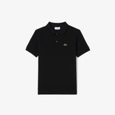 LACOSTE Polo In Cotone Piqué Bambino/Bambina Basic Nera