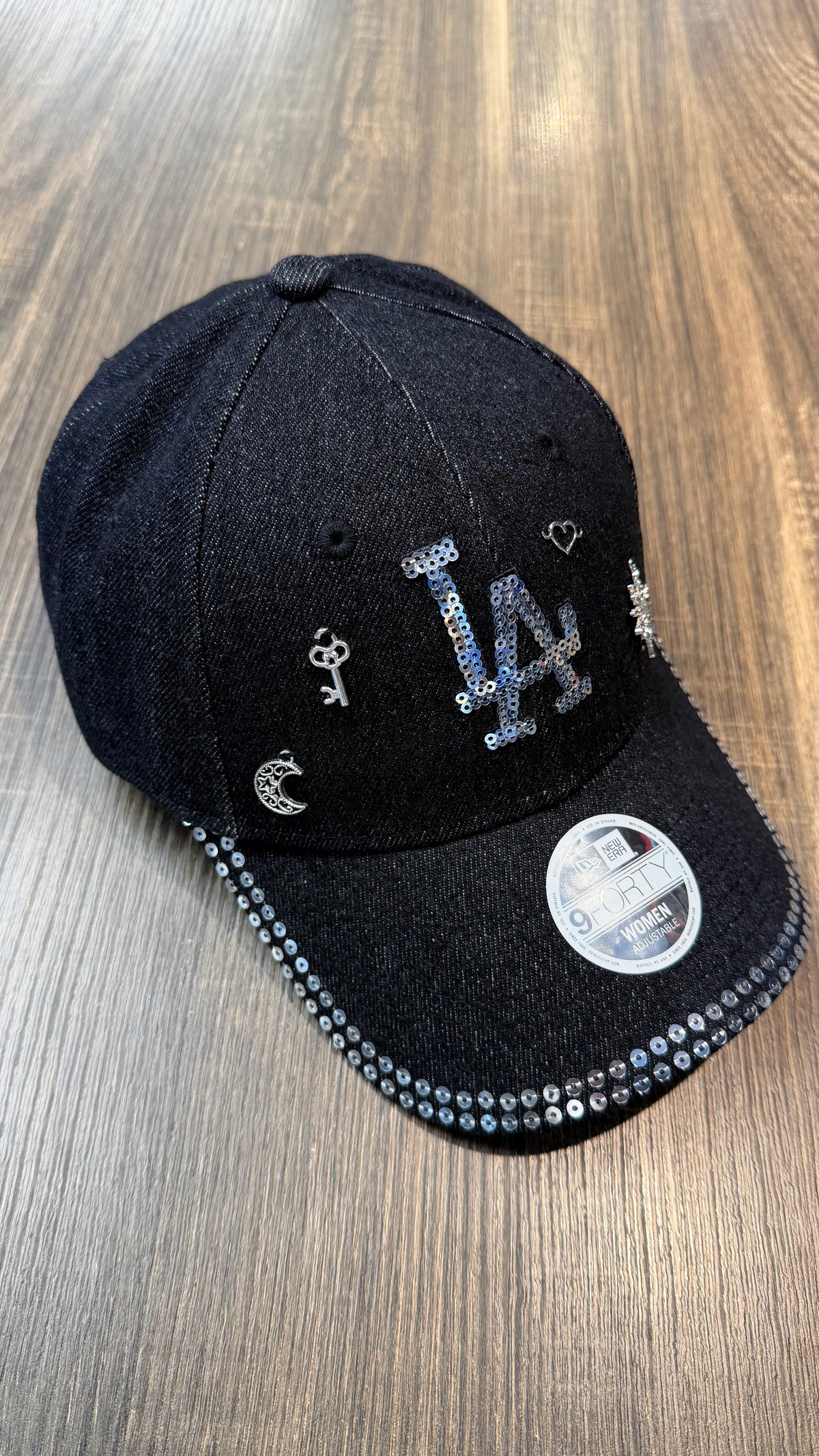 NEW ERA CUSTOM LA IN DENIM NERO