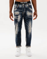 SOLDIER Jeans New Woll Regualr Fit Made in Italy Denim Blu Sabbiato