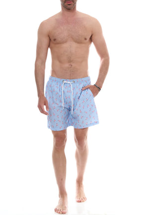 KEYJEY Costume Mare Flamingo Celeste