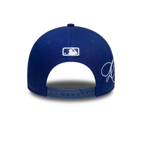 NEW ERA CAP 9FORTY M-Crown LA Dodgers MLB Side Script Blu Scuro