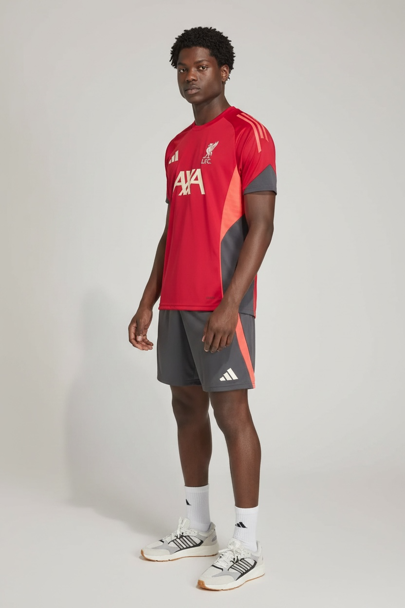 Adidas Completino Liverpool Uomo Rosso Grigio