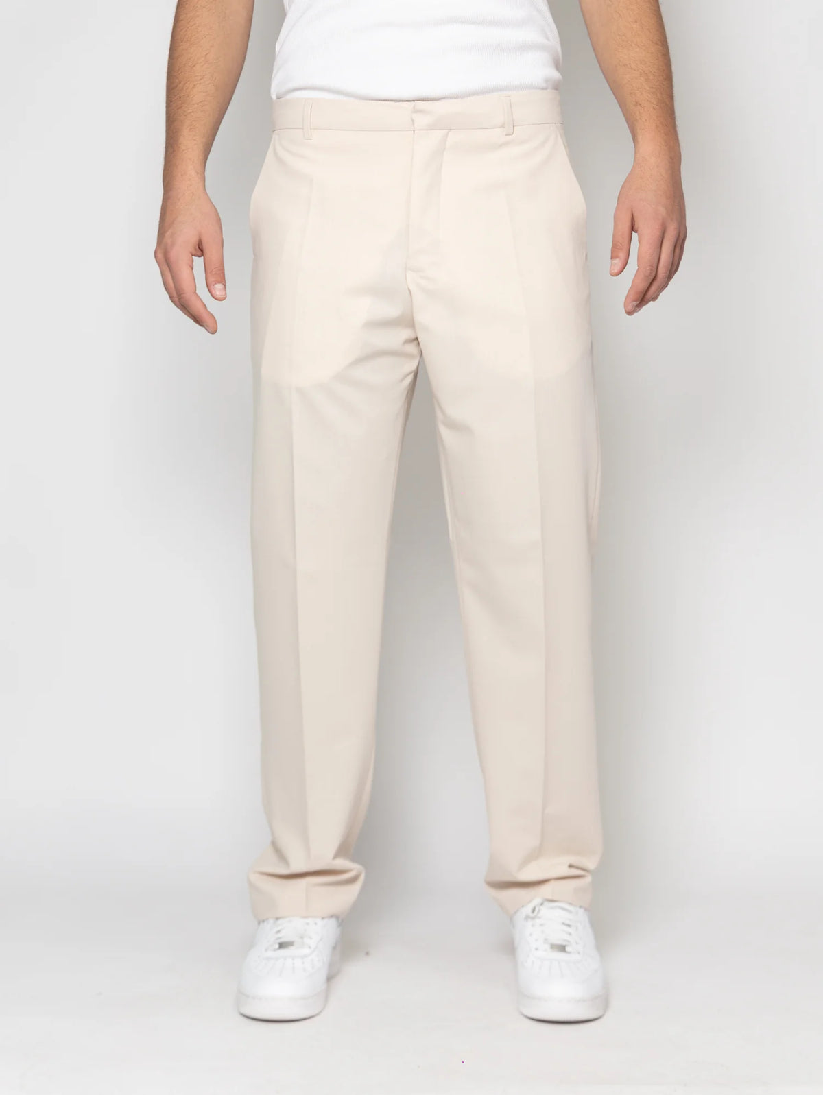 SOLDIER Pantalone Sartoriale Sabbia Fondo Largo