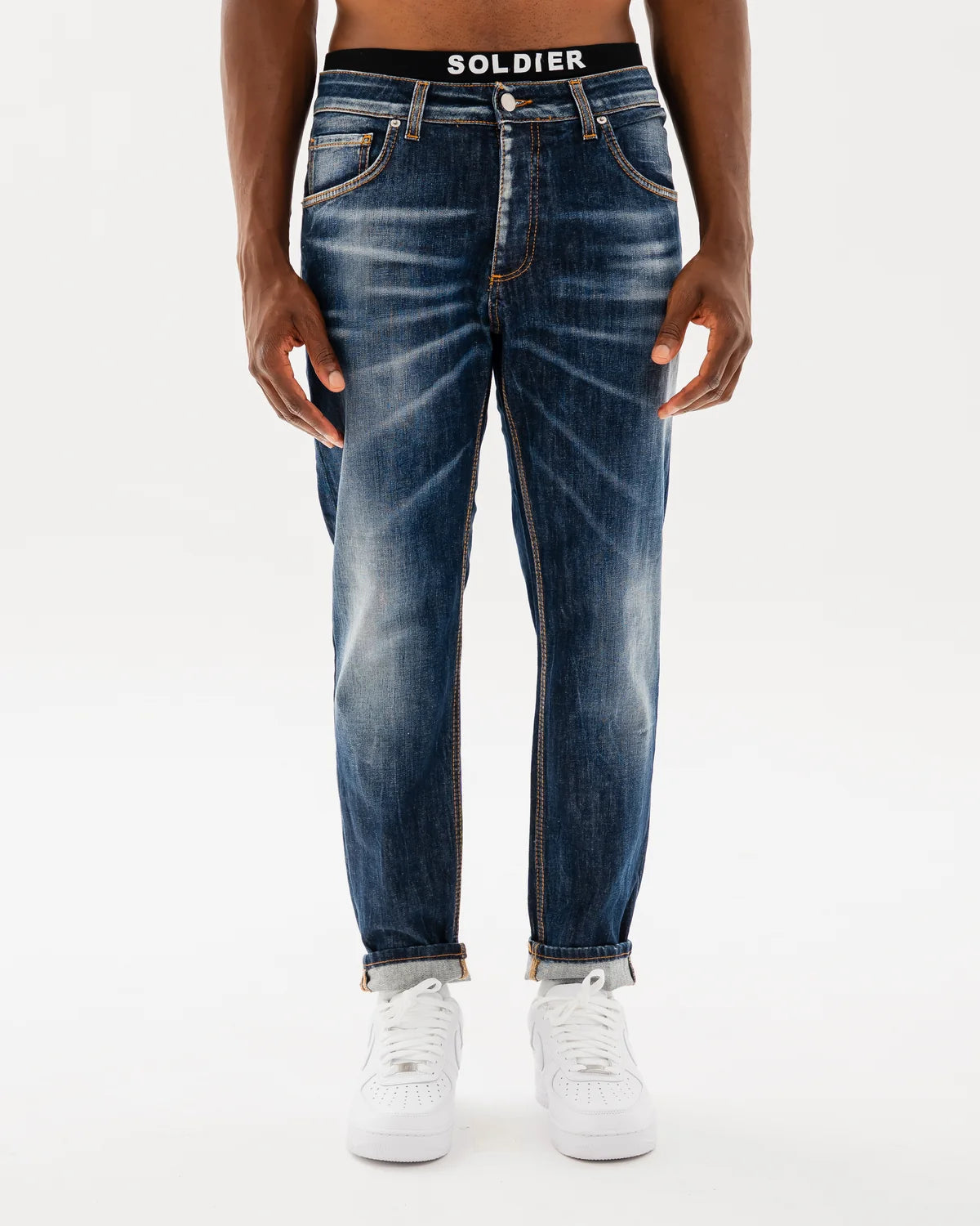 SOLDIER Jeans New Woll Regualr Fit Made in Italy Denim Blu