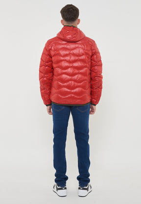 BLAUER Giubbotto Uomo Piumino Invernale Ondulato Rosso