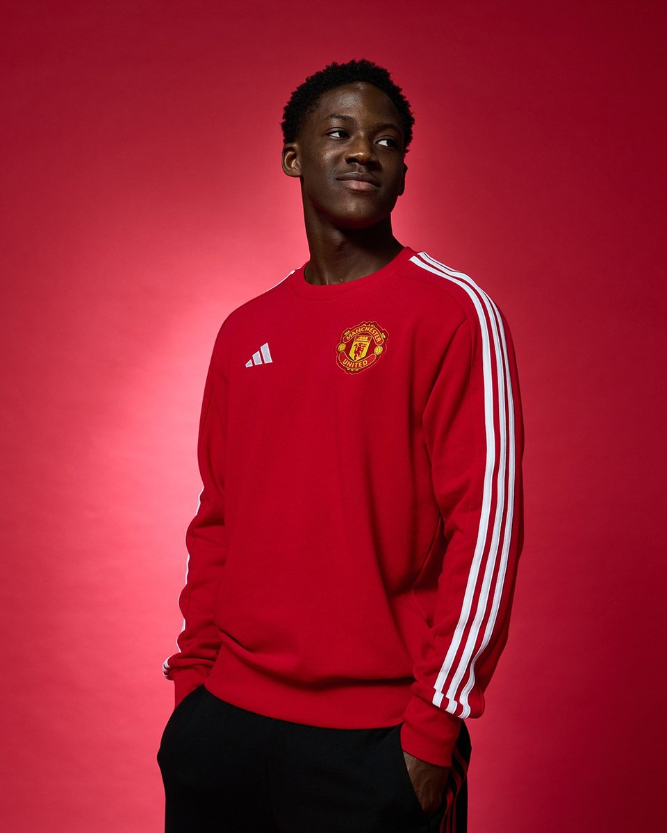 ADIDAS Tuta Manchester United Leggera In Cotone Rossa/Nera