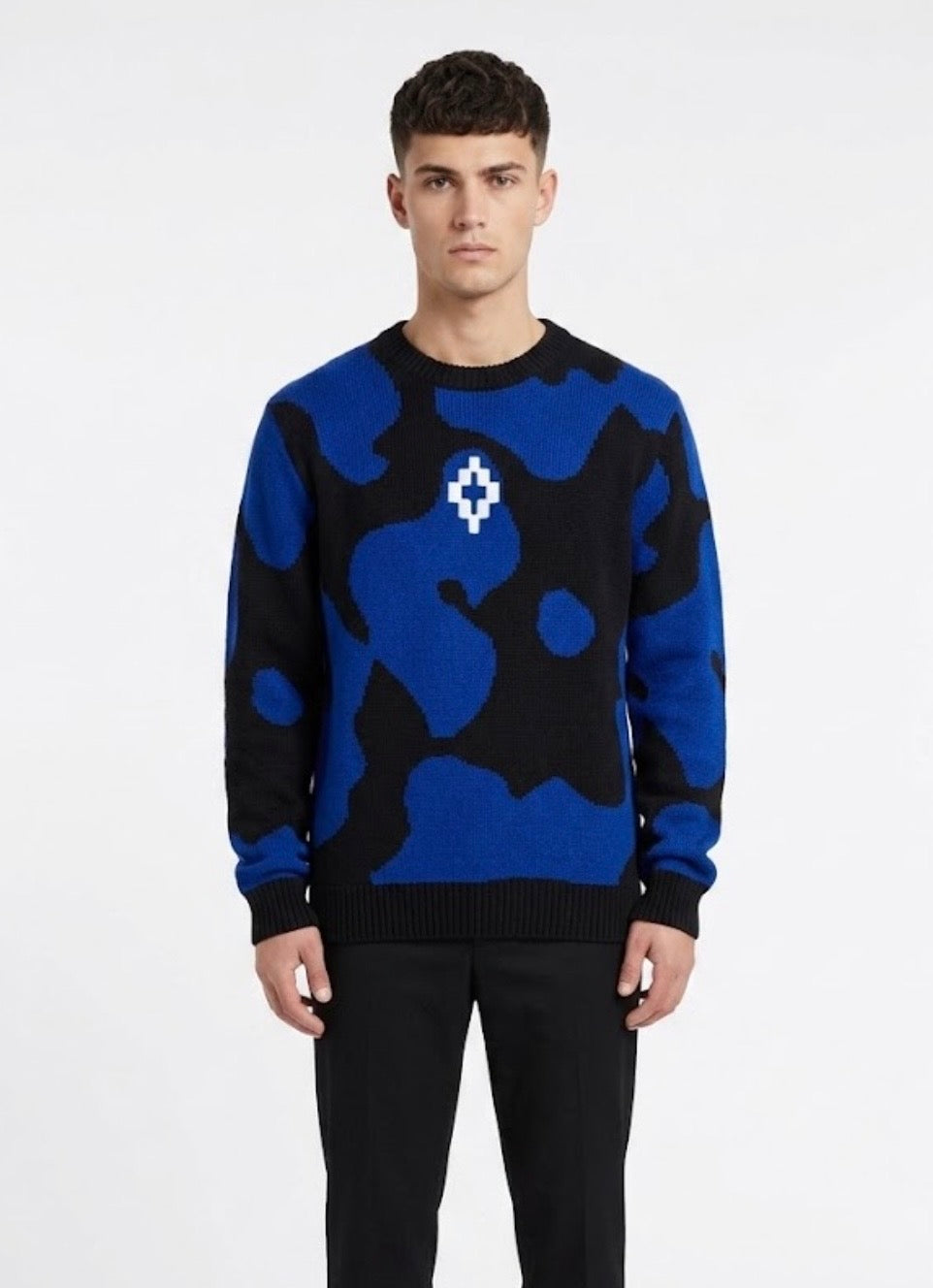 COUNTY OF MILAN Maglione Marcelo Burlon Nero/Blu