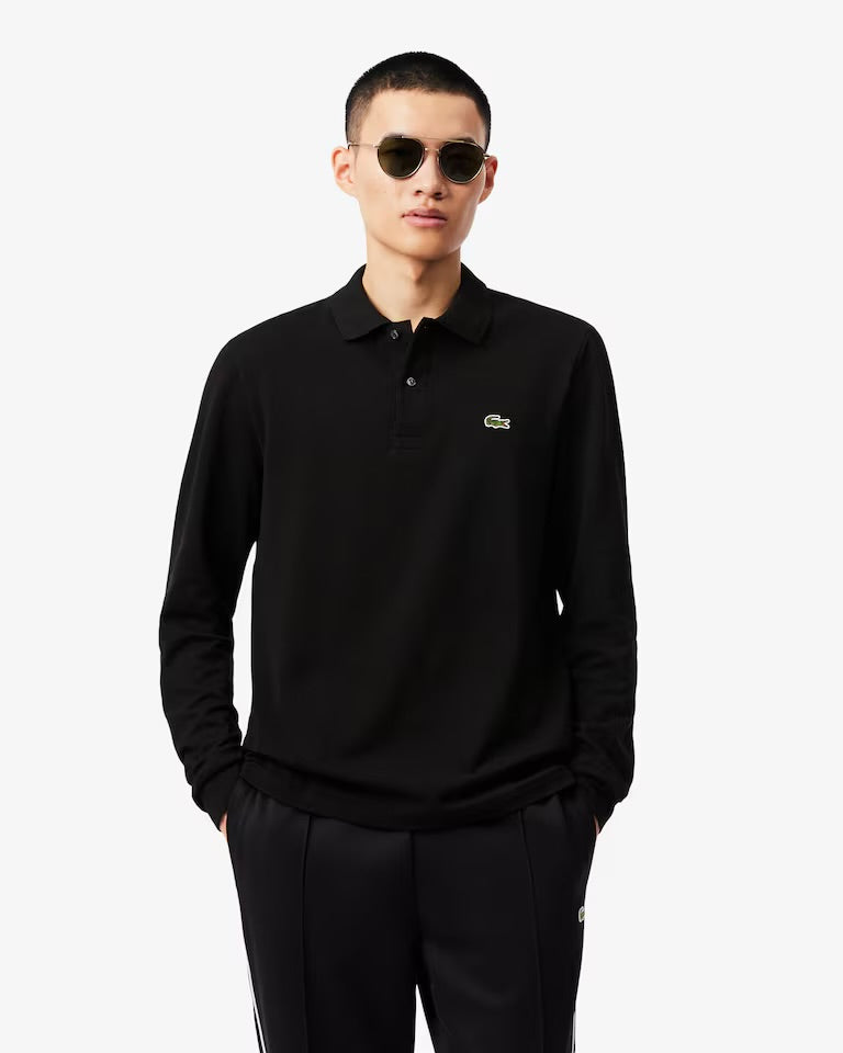 LACOSTE Polo A Manica Lunga Nera