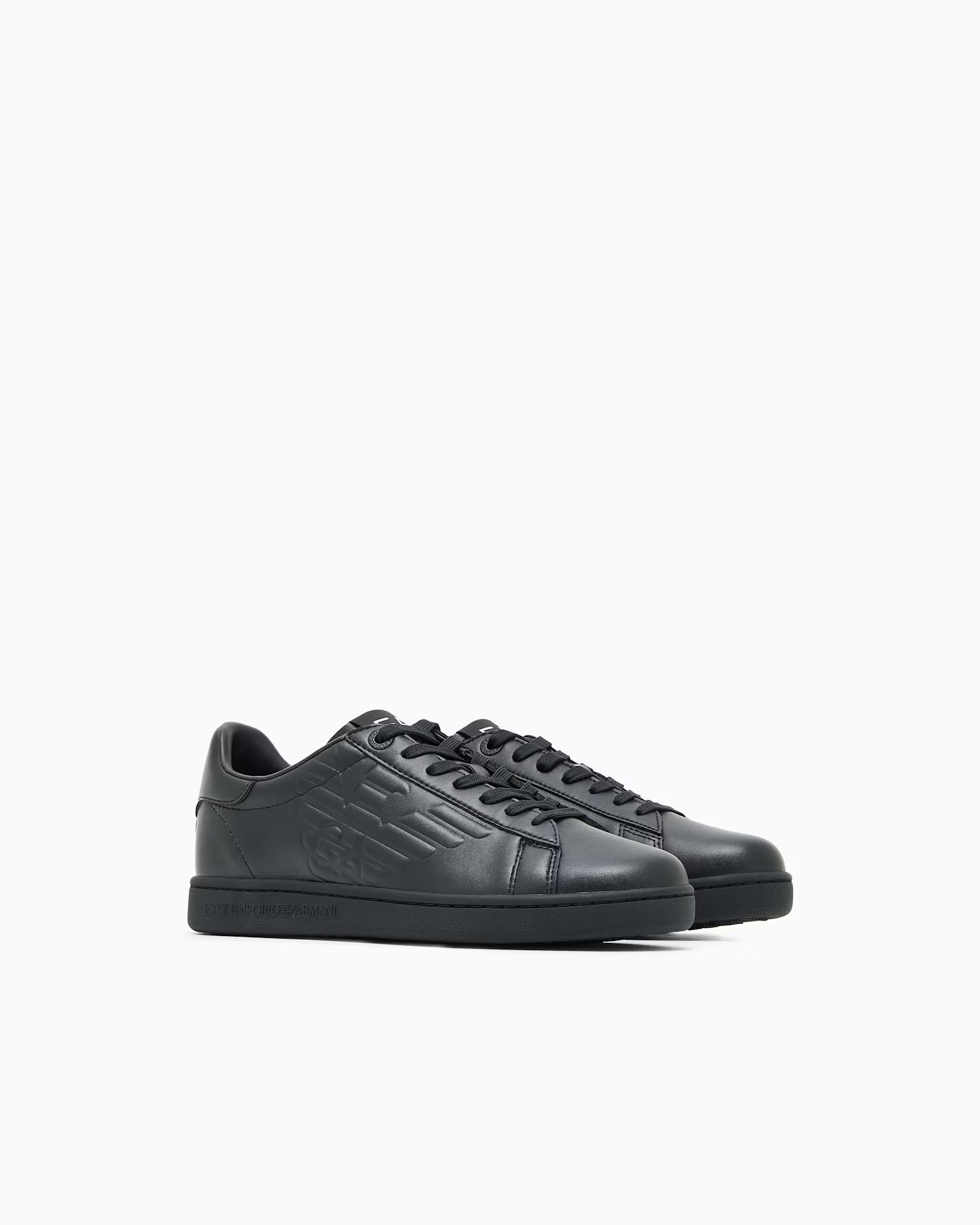 Armani Sneaker In Pelle Uomo Tutta Nera