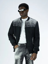 SOLDIER Jacket Con Dettagli in Jeans Nero