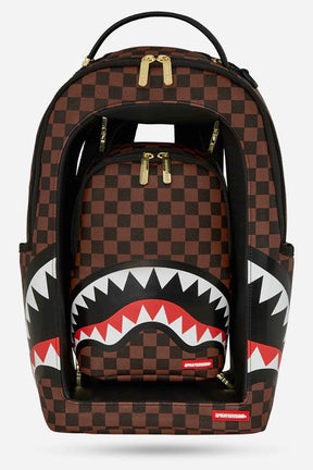 SPRAYGROUND Zaino SHARKS IN A HOLE IN PARIS DLXSV In Pelle Nero