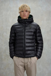 BLAUER Giubbotto Uomo Ovattato Invernale Termosaldato Fasciato Nero