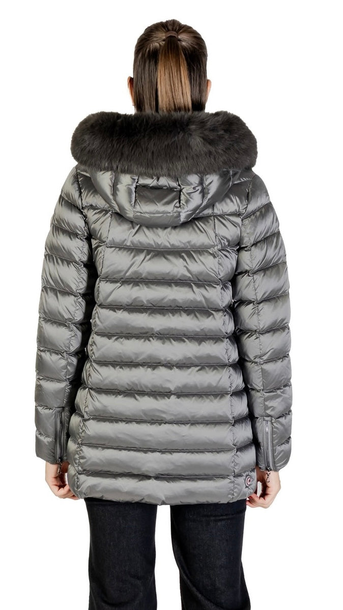 COLMAR DONNA GIUBBOTTO FASCIATO LUNGO ARGENTO