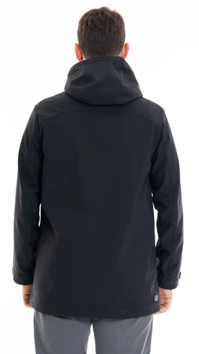 COLMAR Cappotto Lungo Invernale Pile Interno Con Cappuccio Nero