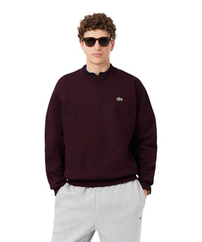 LACOSTE Felpa In Cotone Girocollo Bordeux 26/27