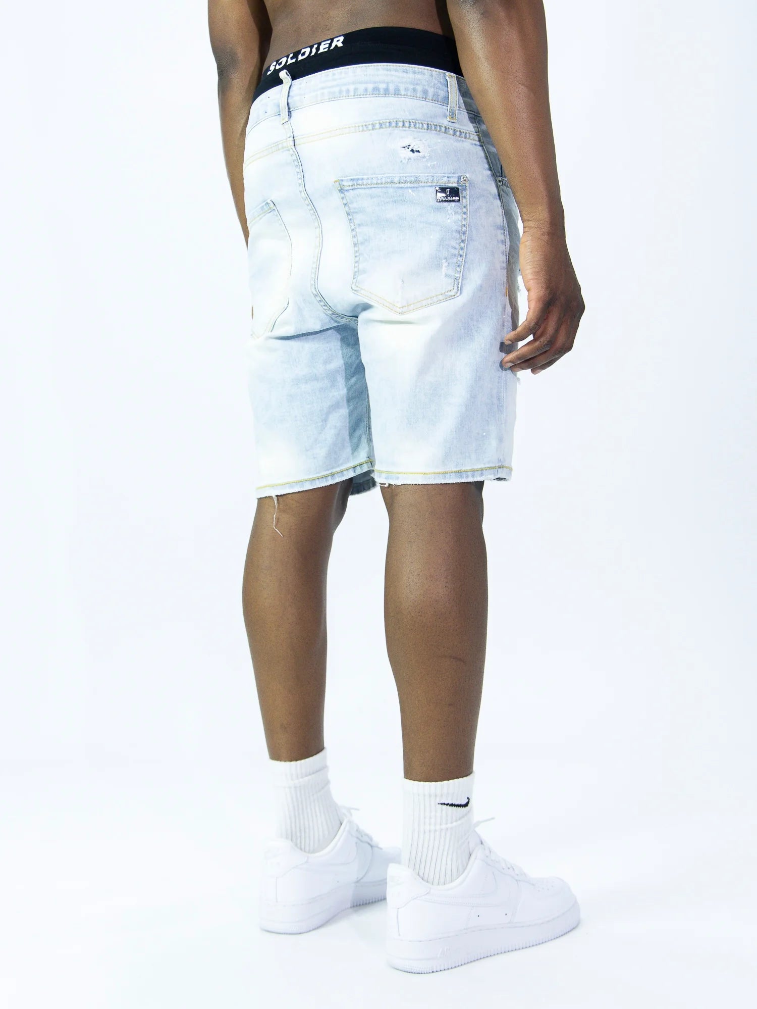 SOLDIER Bermuda Jeans Denim Chiaro