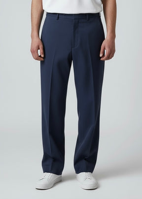 SOLDIER Pantalone Sartoriale Blu Fondo Largo