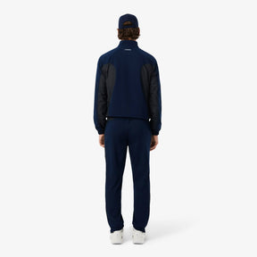 LACOSTE Tuta In Microfibra Impermeabile Con Zip Blu