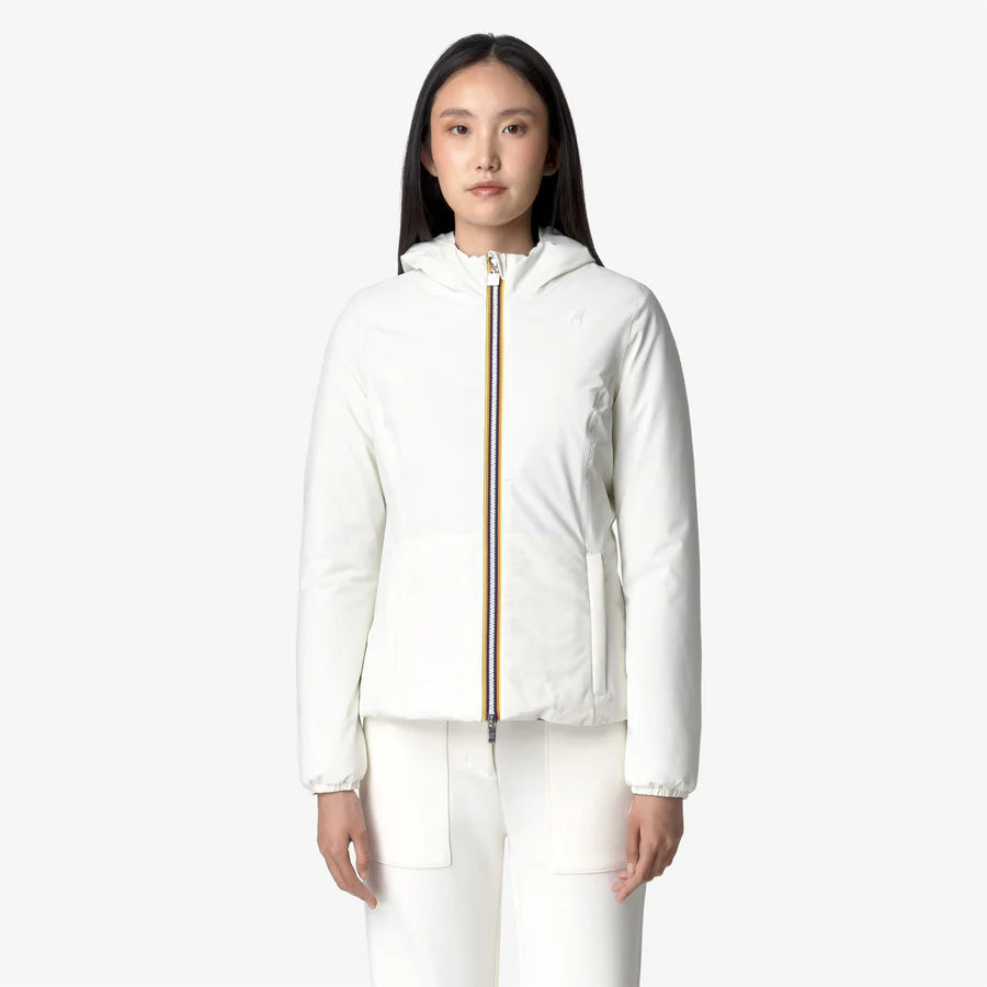 K-WAY DONNA GIUBBOTTO LYLY WARM DOUBLE FACE NERO-BIANCO 25/26